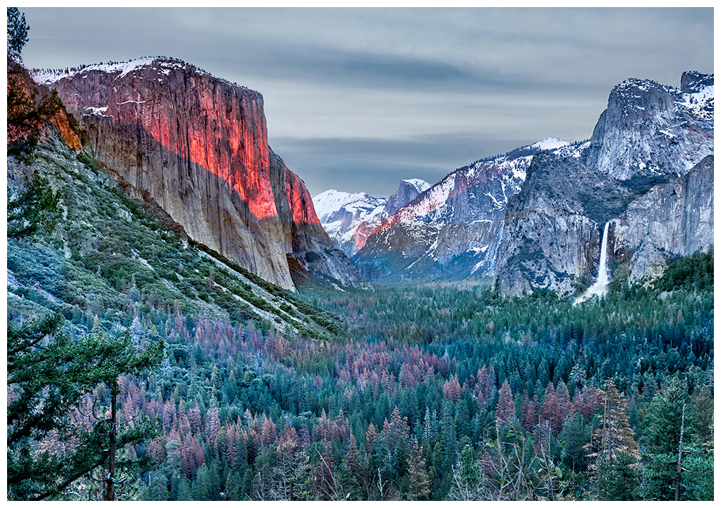 Yosemite-Glow B El Capitan in the glow of the last light of the day.