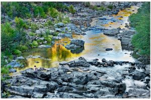 Late afternoon by the Yuba River at Edwards Crossing near Nevada City, CA