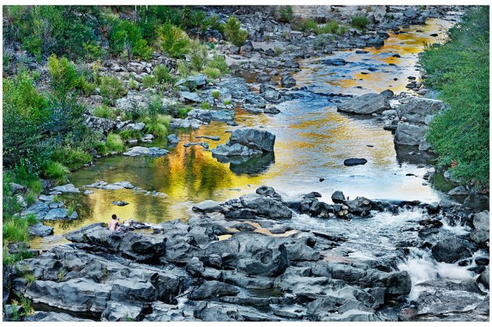 Late afternoon by the Yuba River at Edwards Crossing near Nevada City, CA